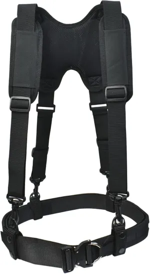 Tactical Suspenders Harness Padded Quick Release MOLLE Duty Belt Inner & Outer Tactical Heavy Duty Belt