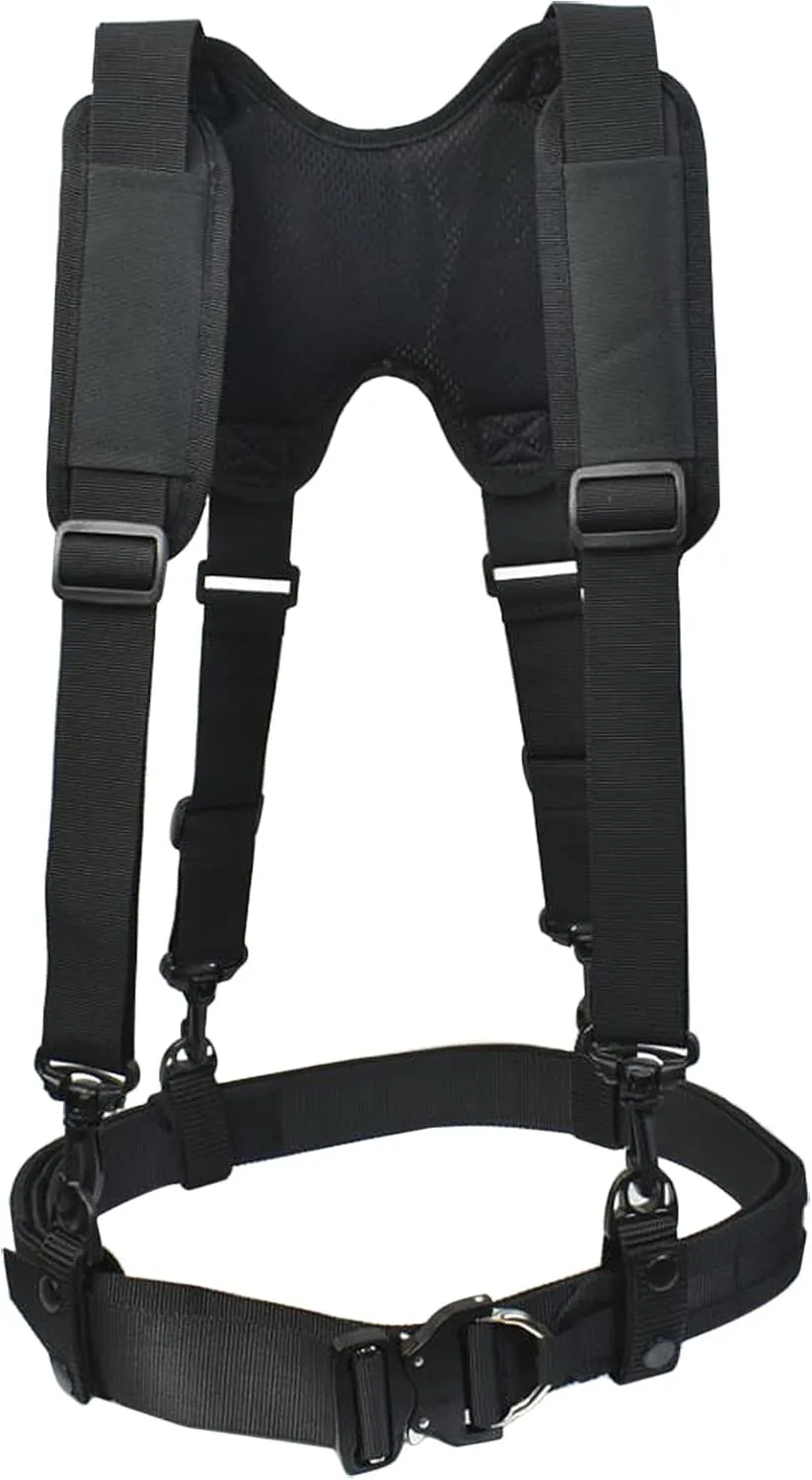 Tactical Suspenders Harness Padded Quick Release MOLLE Duty Belt Inner & Outer Tactical Heavy Duty Belt