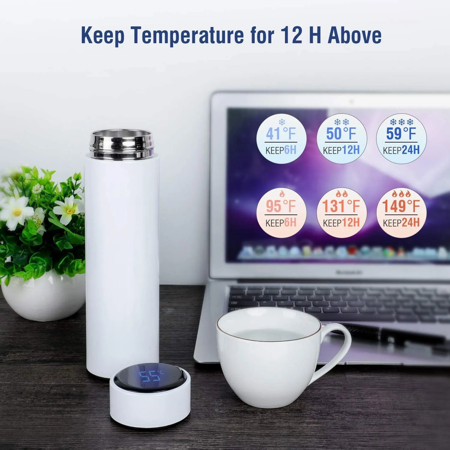 TEMPERATURE DISPLAY SMART BOTTLE