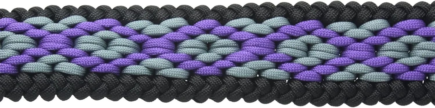 Ten Point Gear® 550 Paracord Guitar Strap - Full Grain Leather Ends for Music Playing Comfort, Stability, and Durability.