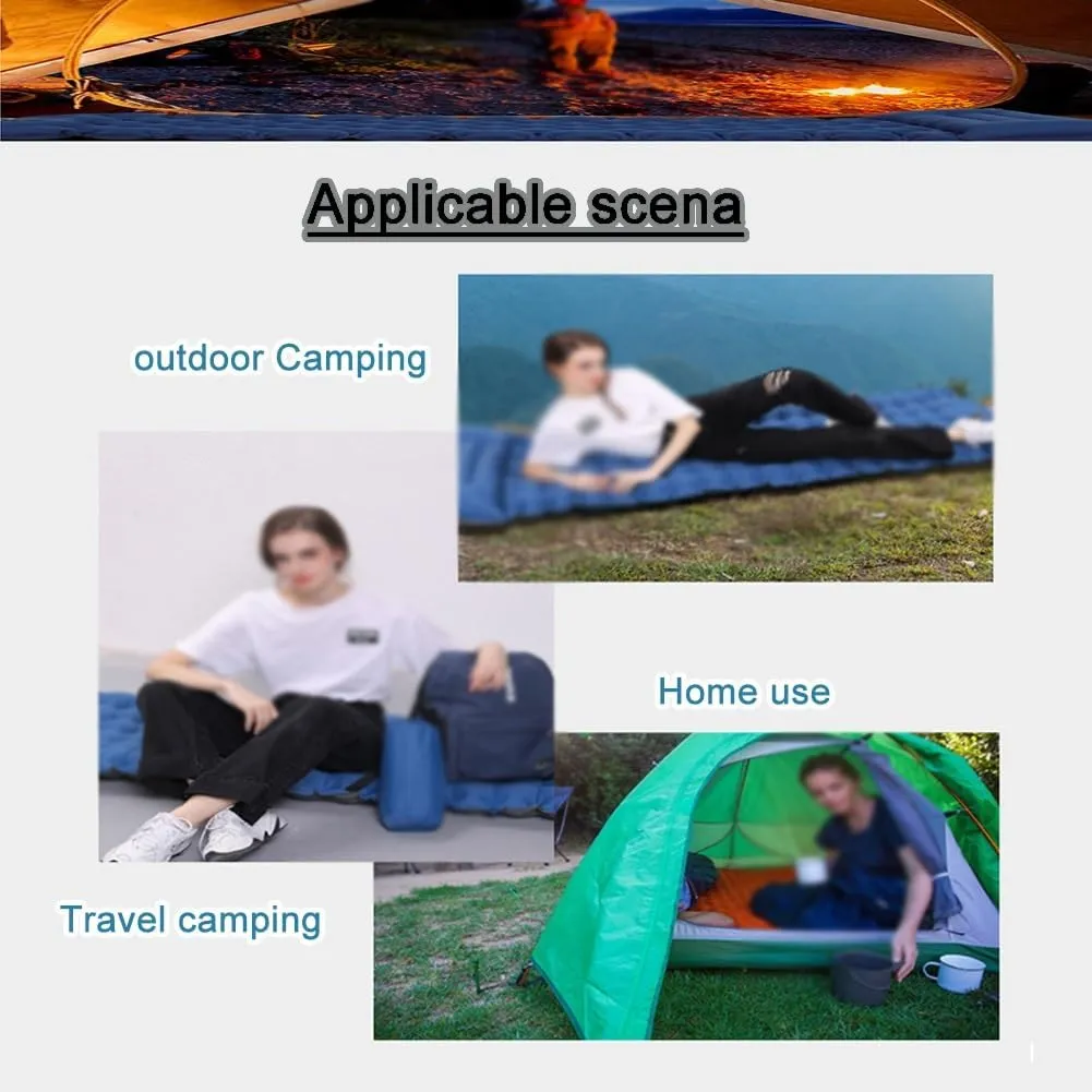 Tent Flooring,camping Bag,Waterproof Sleeping Mat with Foot Pump with Pillow for Outdoor Backpacking Hiking Portable Inflatable Mattress Camping(Gray), Grey