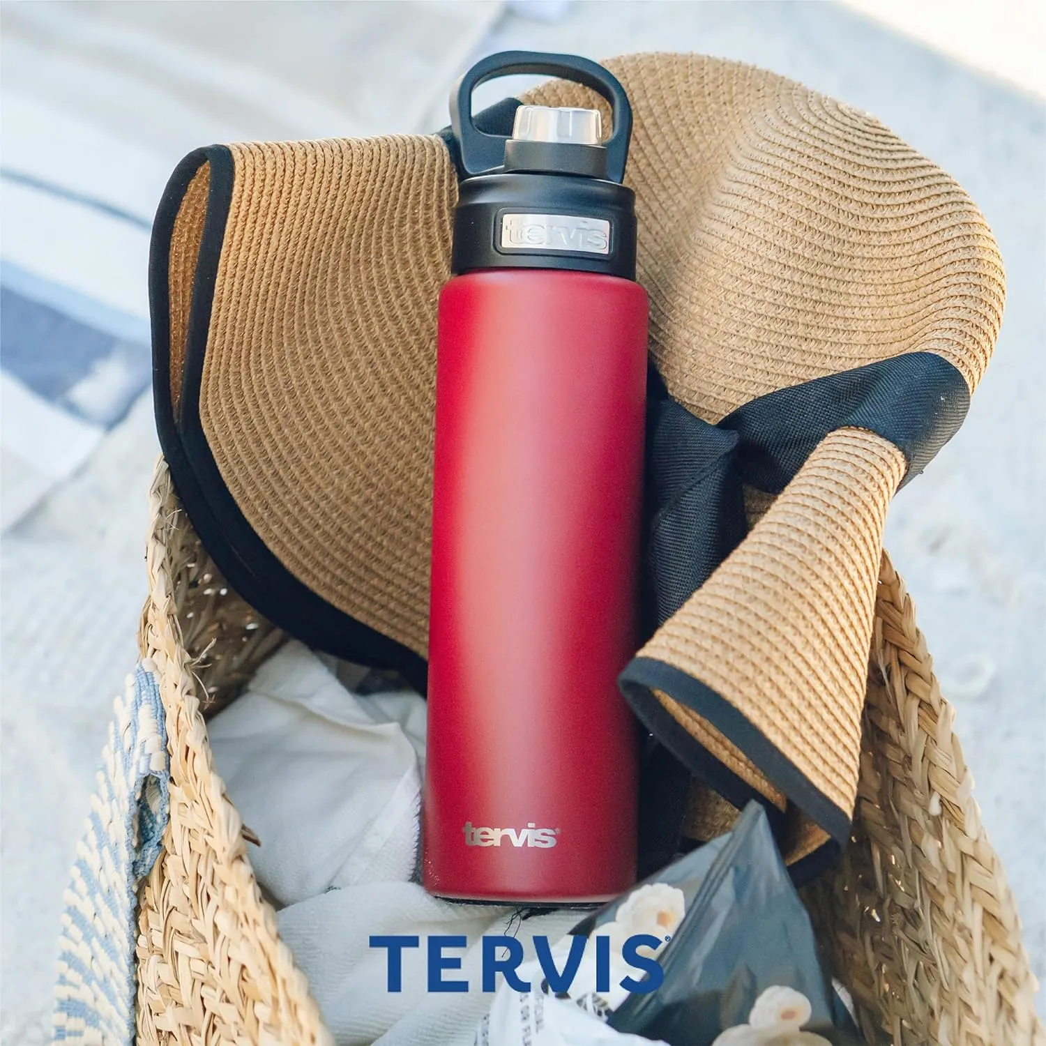 Tervis Now Gator Engraved on Onyx Shadow Triple Walled Insulated Tumbler Travel Cup Keeps Drinks Cold, 24oz Wide Mouth Bottle, Stainless Steel