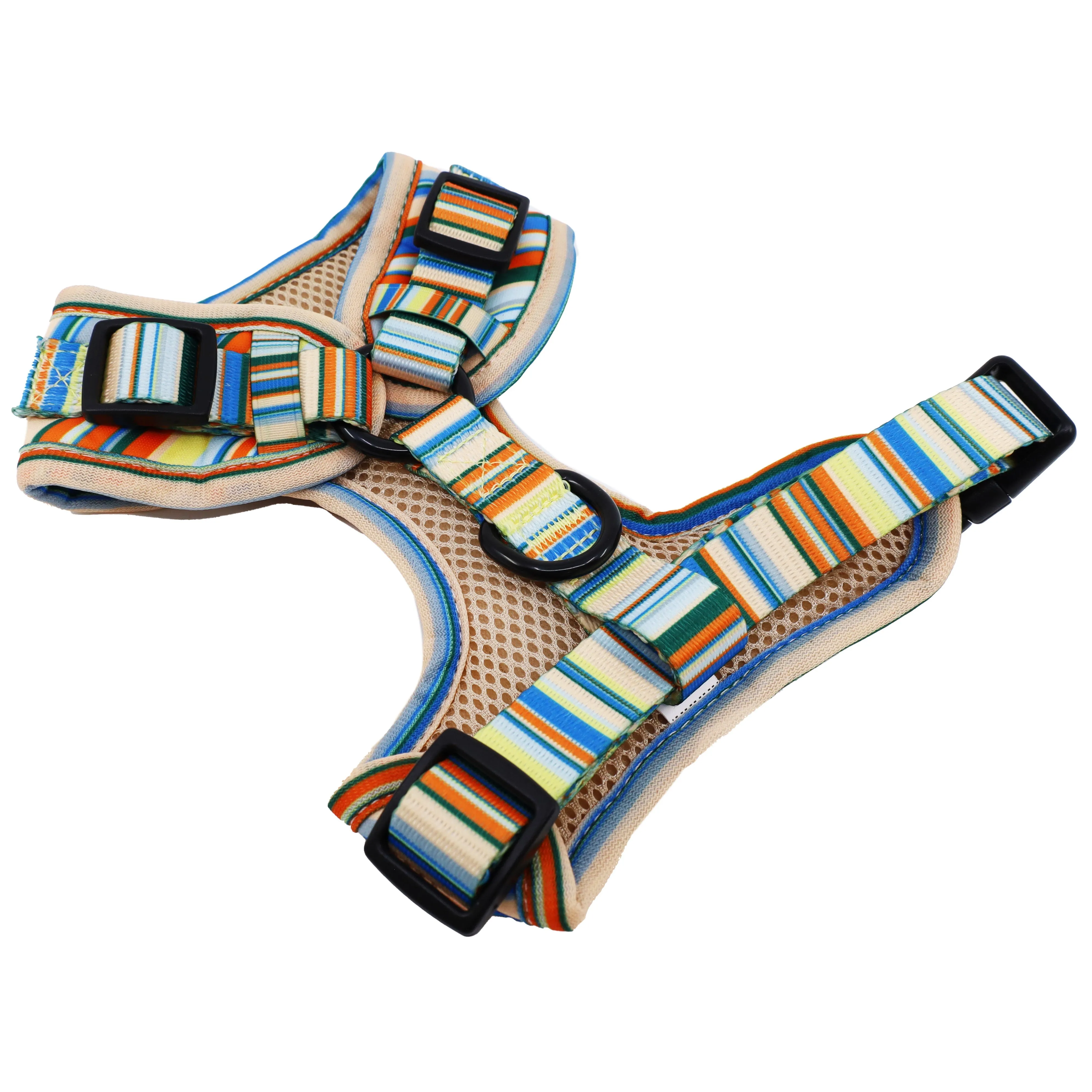 The Cabana Striped Adjustable Dog Harness