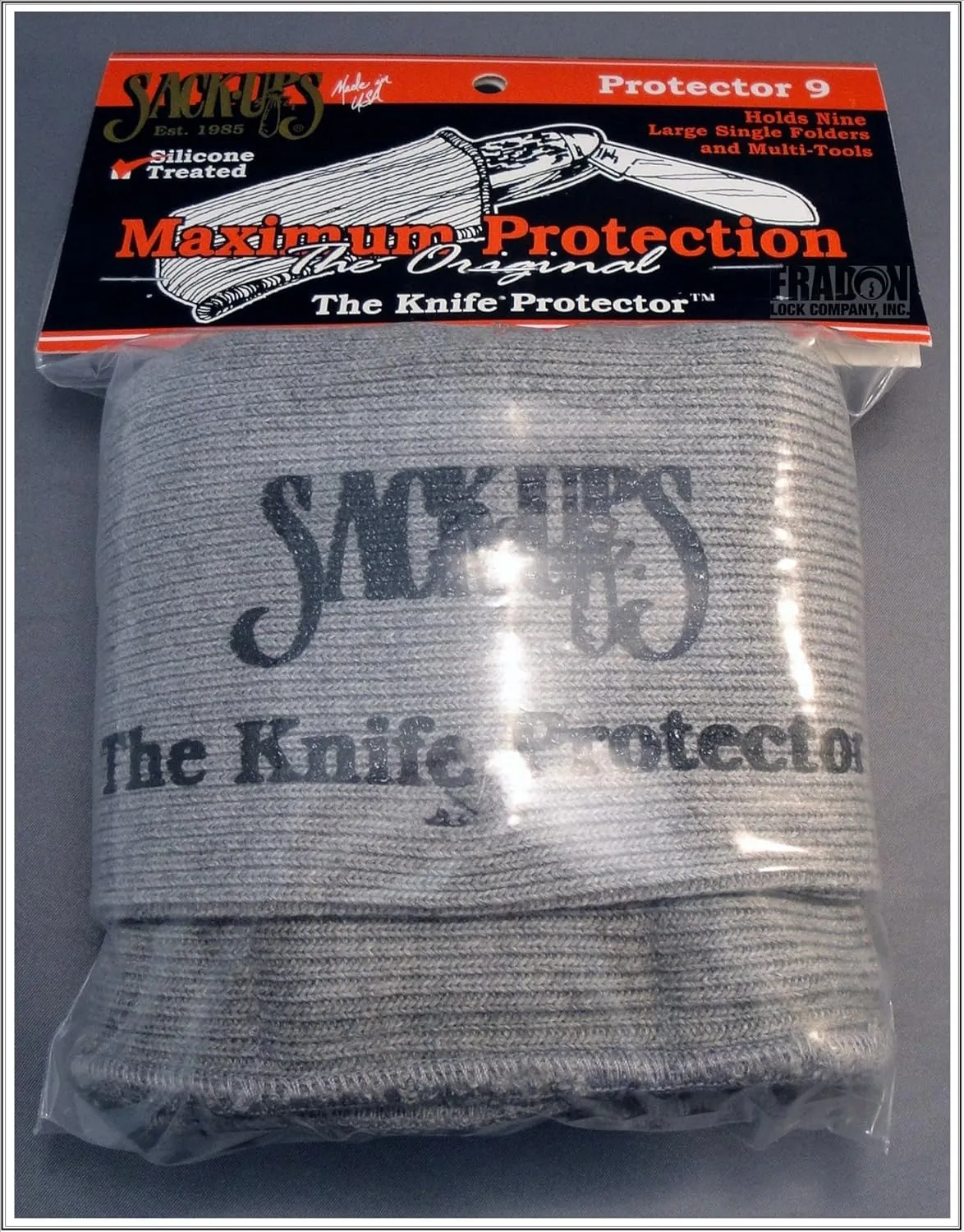 The Knife Protector 9-Knife Roll - Silicone Treated