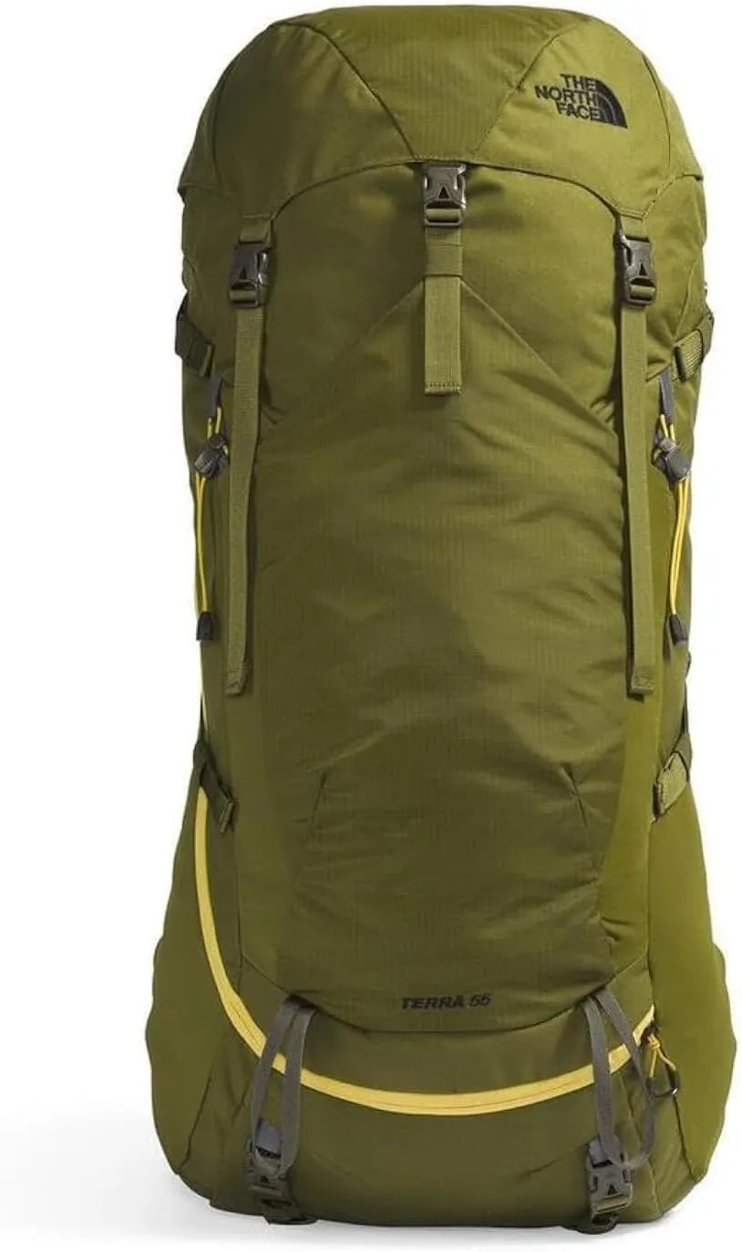 THE NORTH FACE Terra 55 Backpacking Backpack, Forest Olive/New Taupe Green-NPF, Small/Medium