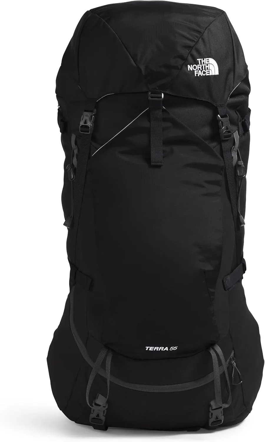 THE NORTH FACE Terra 55 Backpacking Backpack, TNF Black/Asphalt Grey, X-Large