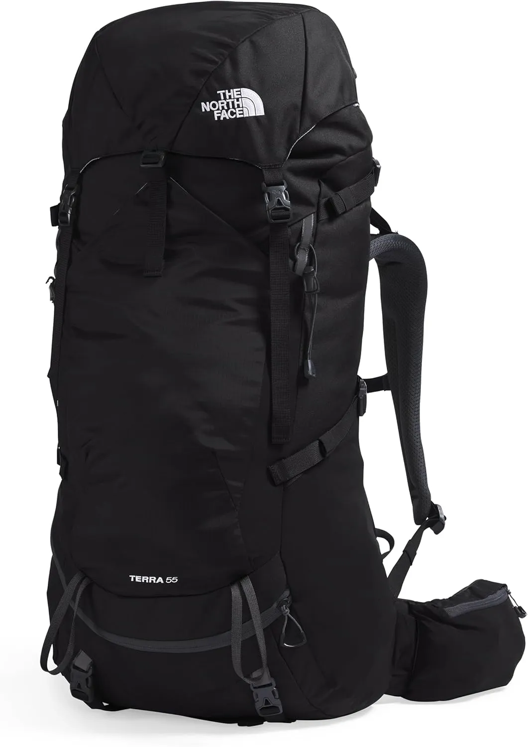 THE NORTH FACE Terra 55 Backpacking Backpack, TNF Black/Asphalt Grey, X-Large