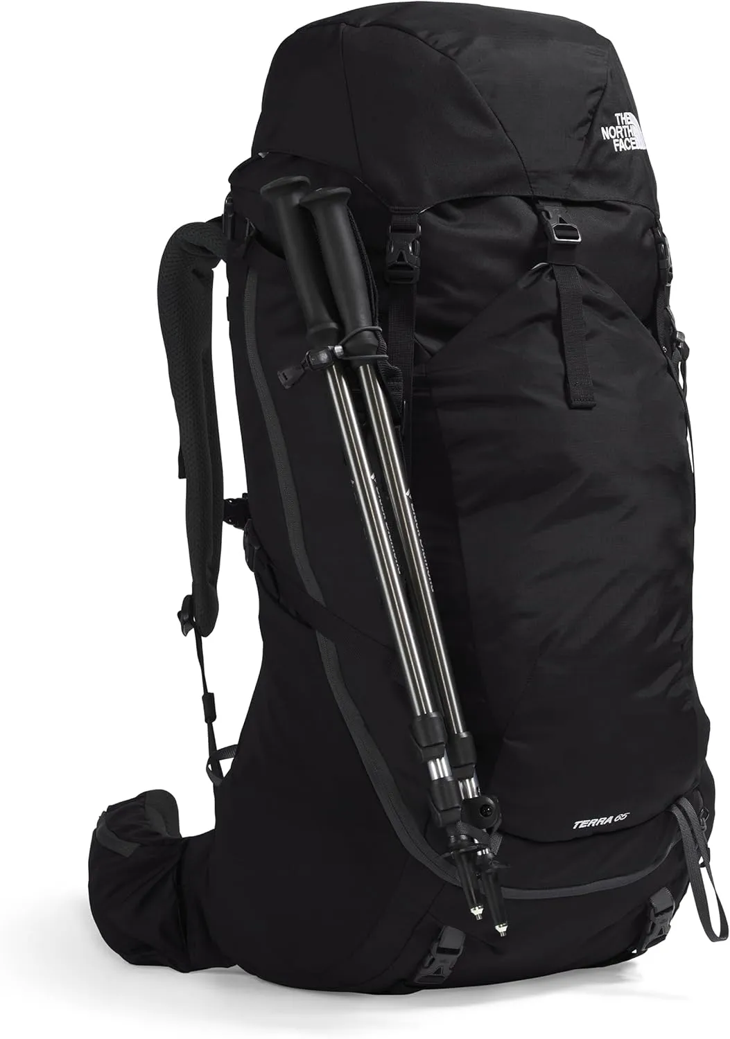 THE NORTH FACE Terra 65 L Backpacking Backpack, TNF Black/Asphalt Grey-NPF, Small/Medium