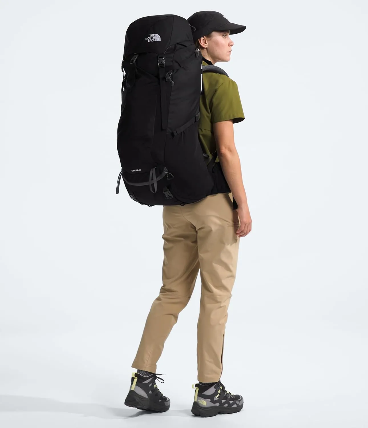 THE NORTH FACE Terra 65 L Backpacking Backpack, TNF Black/Asphalt Grey-NPF, Small/Medium
