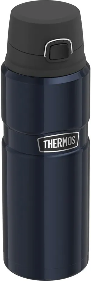 THERMOS Stainless King Vacuum-Insulated Drink Bottle, 24 Ounce, Midnight Blue
