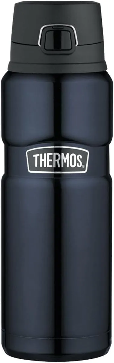THERMOS Stainless King Vacuum-Insulated Drink Bottle, 24 Ounce, Midnight Blue