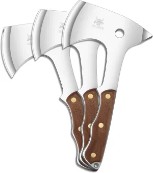 Throwing Axes - 3 Pack, 10.2" Throwing Axe Set, Full Tang with Sheath Stainless Steel Throwing Hatchet, Great for Recreation and Competition