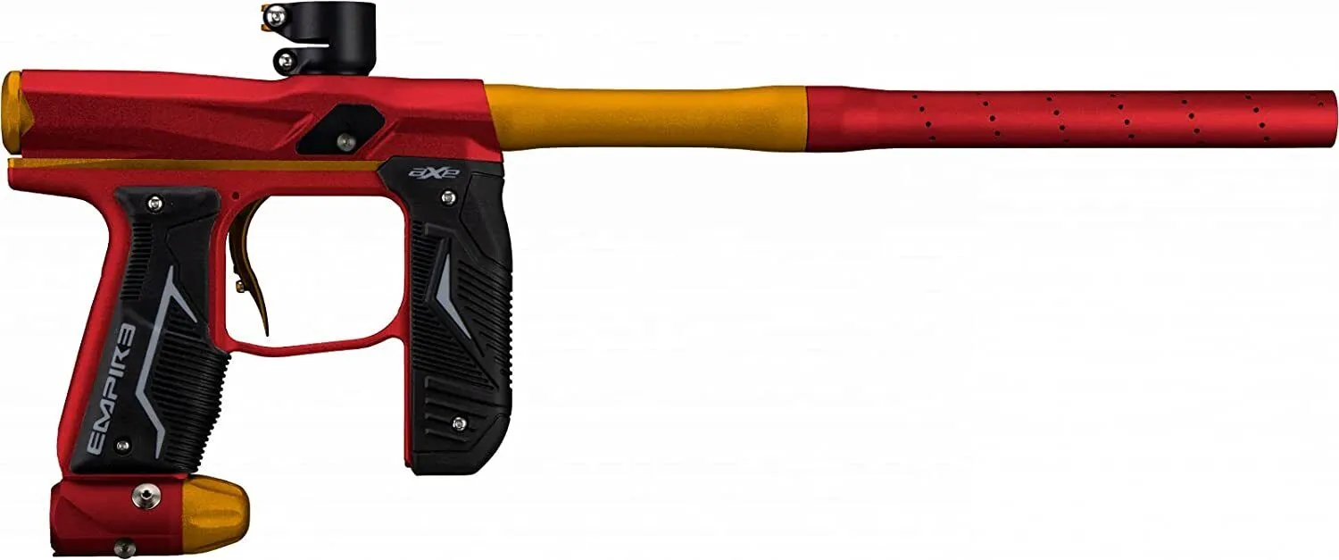 Tippmann Empire Axe 2.0 .68 Caliber Paintball Marker Dust Red / Dust Orange (16919) with Hawki HPA Tank 48ci and 500x Paintballs Bundle