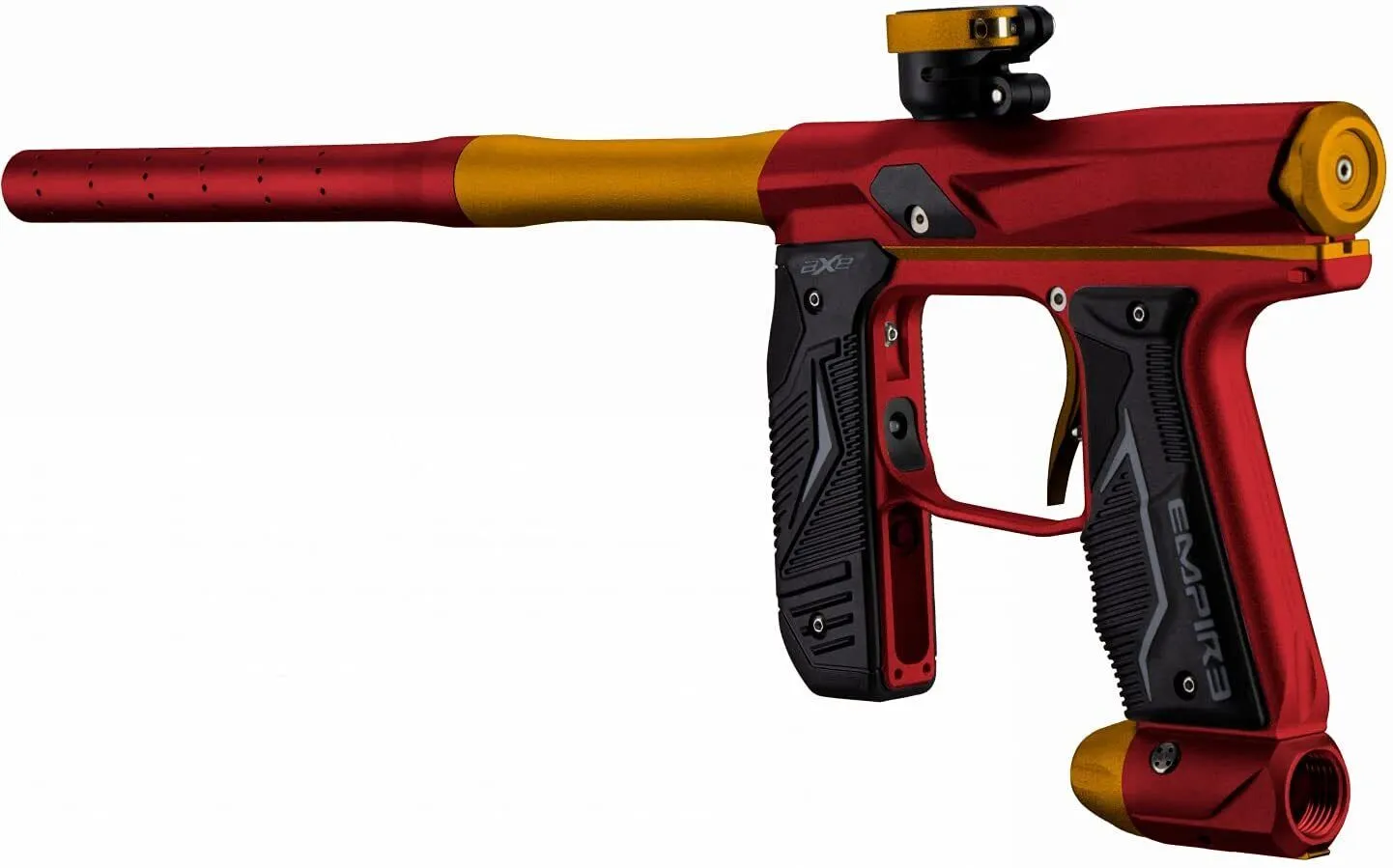 Tippmann Empire Axe 2.0 .68 Caliber Paintball Marker Dust Red / Dust Orange (16919) with Hawki HPA Tank 48ci and 500x Paintballs Bundle