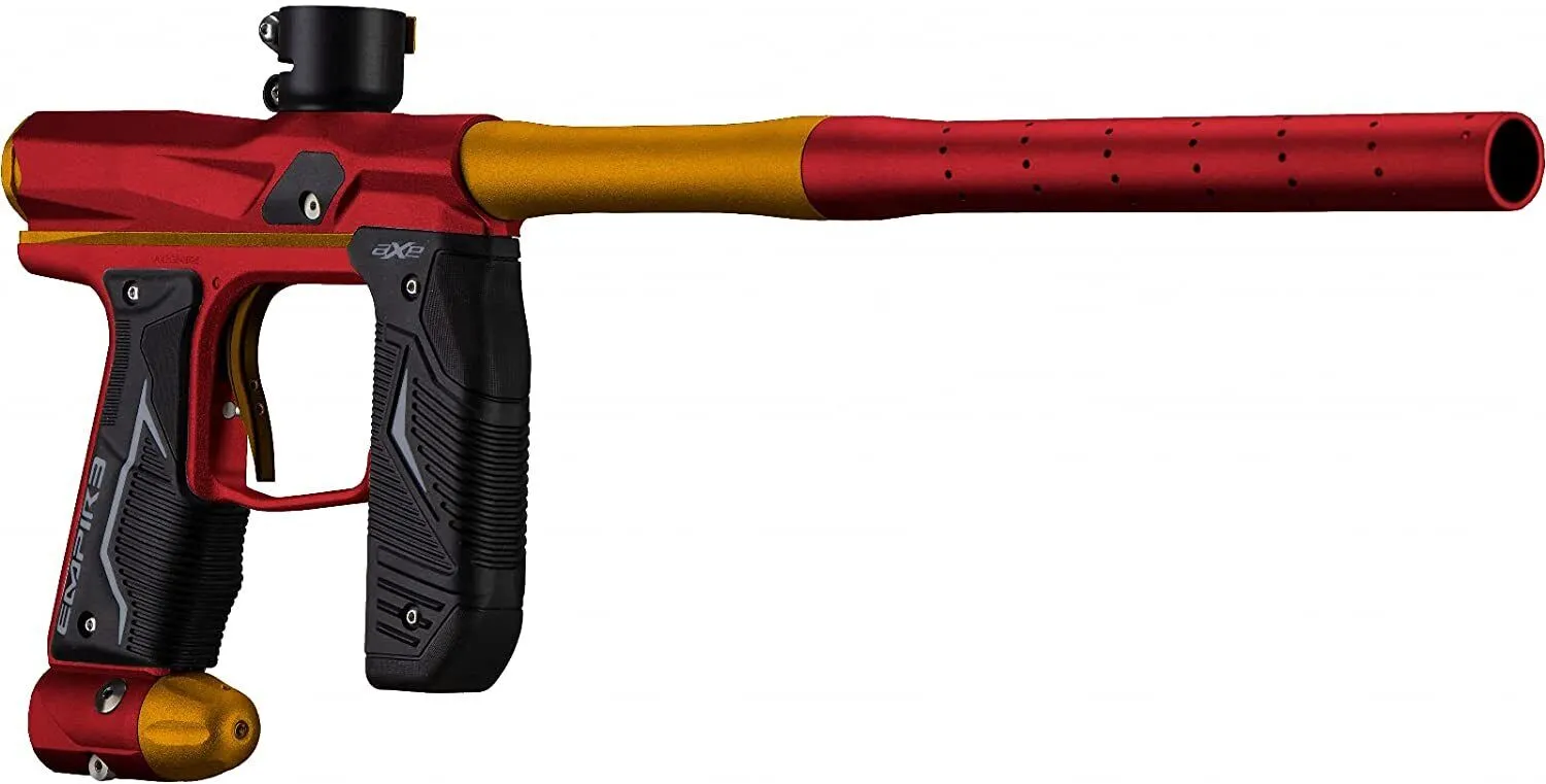Tippmann Empire Axe 2.0 .68 Caliber Paintball Marker Dust Red / Dust Orange (16919) with Hawki HPA Tank 48ci and 500x Paintballs Bundle