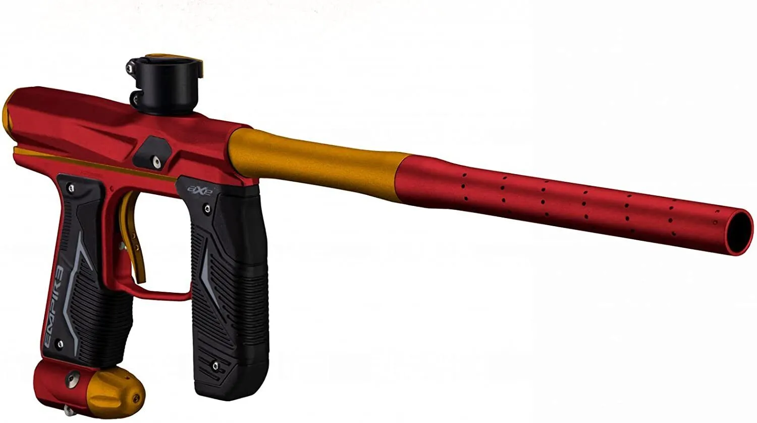 Tippmann Empire Axe 2.0 .68 Caliber Paintball Marker Dust Red / Dust Orange (16919) with Hawki HPA Tank 48ci and 500x Paintballs Bundle