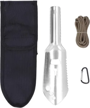 Topyond Multipurpose Camping Shovel, Portable Multitool Shovel, Aluminum Alloy, Small Survival Multitool Shovel for Outdoor Hiking
