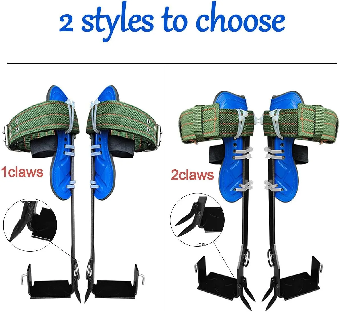 Tree Climbing Gear, 304 Stainless Steel Tree Climbing Tool, Non-Slip Pedal for Hunting Observation,1claws