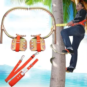 Tree Climbing Gear, Non-Slip Pole Climbing Spikes With Safety Harness, Electrician'S Foot Buckle, Tree Climbing Gear For Tree Work, Rust Protection, Wear-Resistant, Easy To Pick Fruits,200Model
