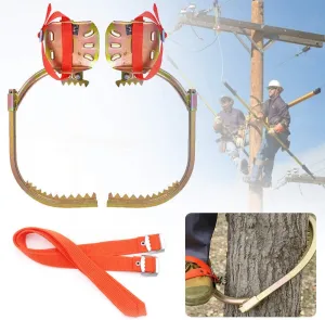 Tree Climbing Gear, Stainless Steel Climbing Tree Spikes, Climbing Trees Tool for Climbing Hunting Observation Picking Fruit,250model