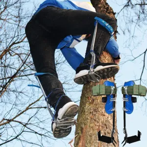 Tree Climbing Spike, with Safety Harness Belt 304 Stainless Steel Tree Climbing Tool, Picking Fruit, Jungle Survival and More