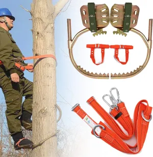 Tree Climbing Spikes, Tree Climbing Gear for Tree Work, Non-Slip Climbing Trees Tool with Safe Belt for Climbing Hunting Observation Picking Fruit,500model