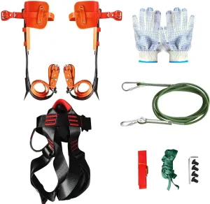 Tree Climbing Spikes, Tree Climbing Gear with Adjustable Climbing Belt & Tree Climbing Equipment for Tree Work, Picking Fruit, Outdoor