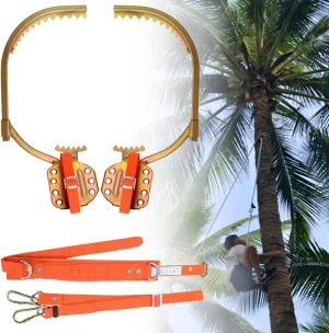 Tree Climbing Spikes,Climbing Spikes and Harness for Trees,Climbing Tree Spikes for High Altitude Logging,Fruit Picking Hunting Observation,Type250