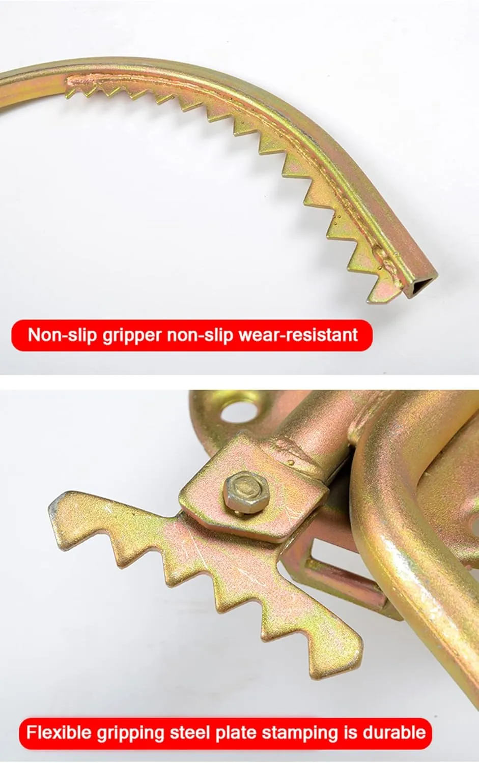 Tree Climbing Spikes,Climbing Spikes and Harness for Trees,Climbing Tree Spikes for High Altitude Logging,Fruit Picking Hunting Observation,Type250