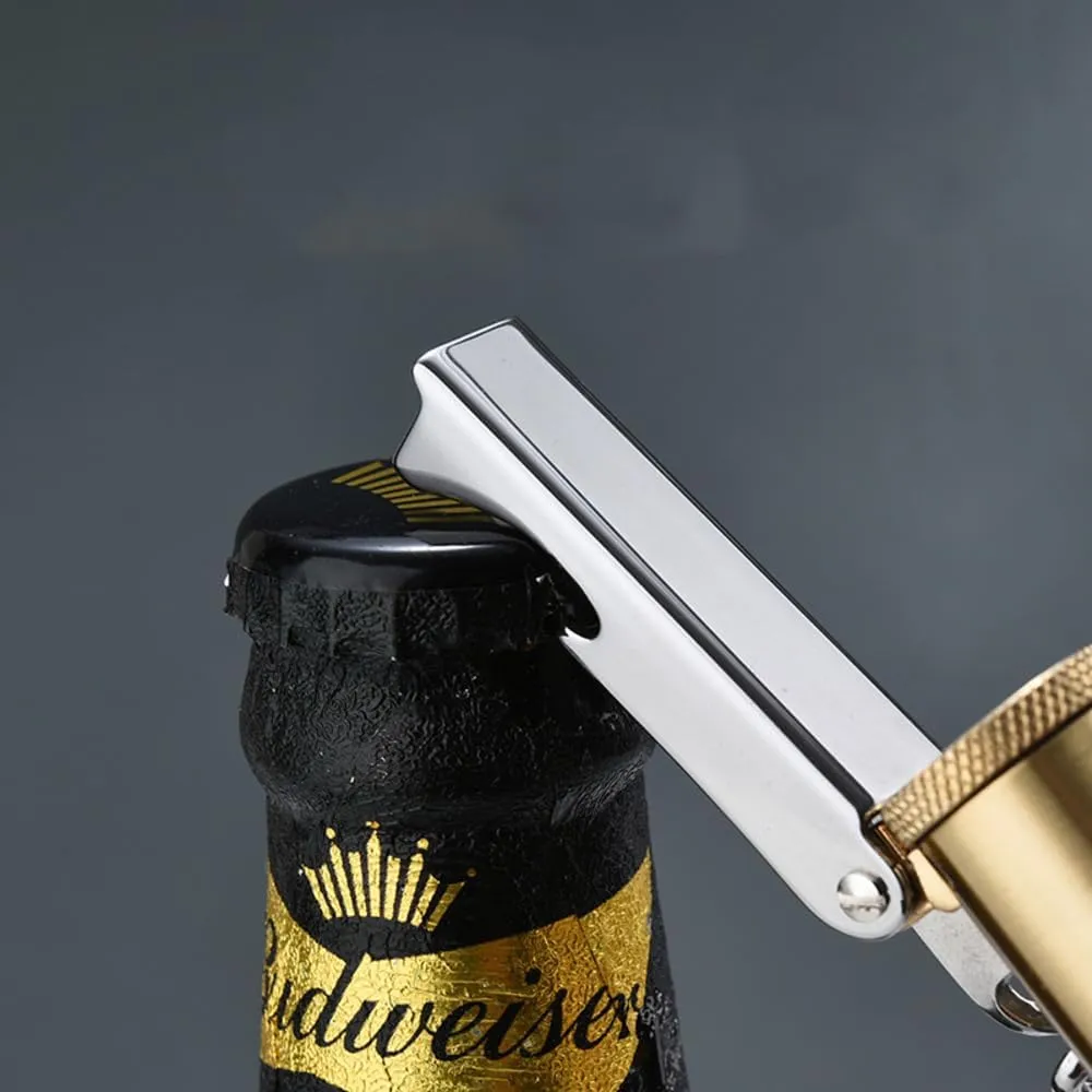 Trench Lighter Retro Brass Lighter Multifunctional Old-Fashioned Lighter Windproof Lighter Used for Collection/Gift/Decoration/Gift (Brassy)