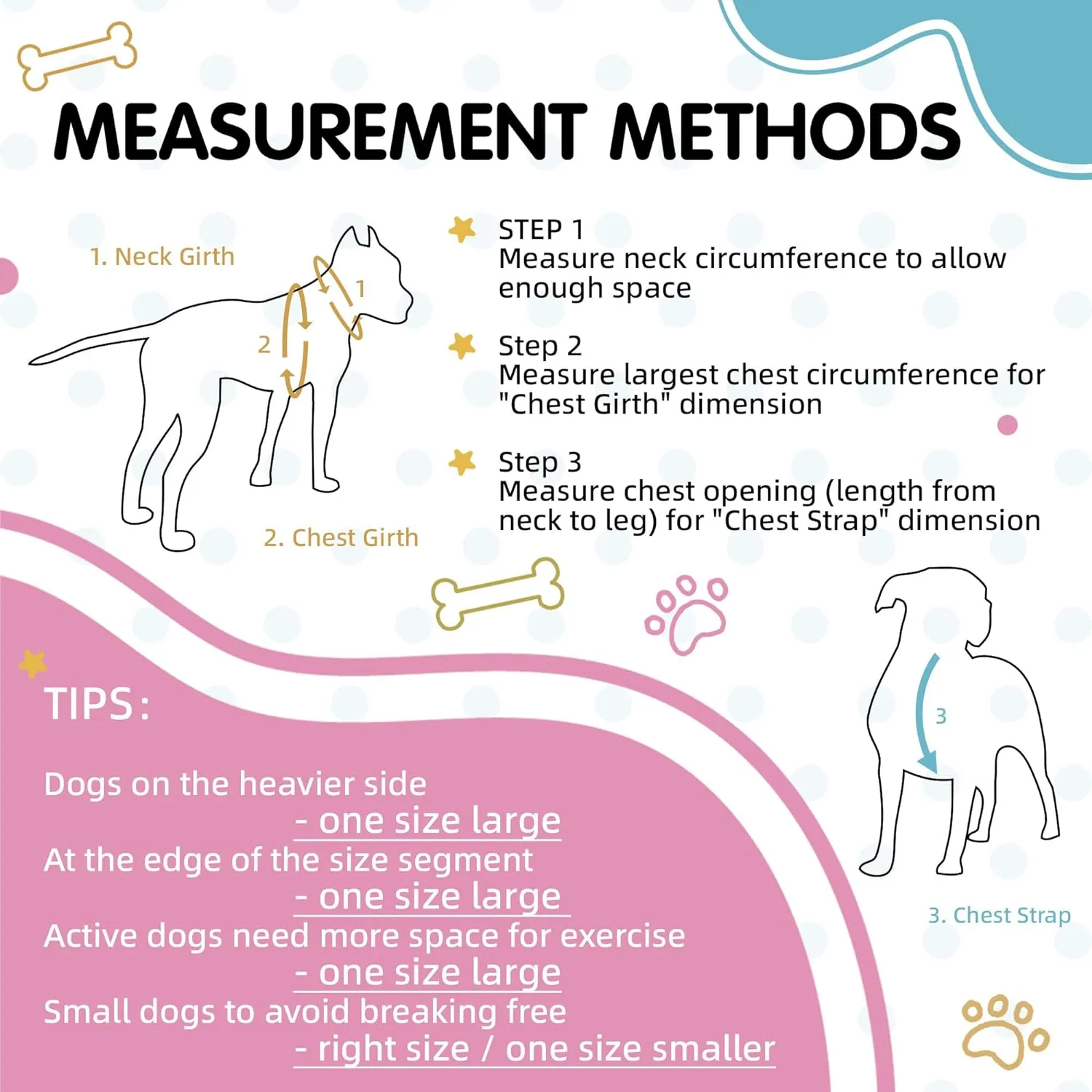 Tri-Color Dog Harness, Adjustable Step-in Design Dog Harness for Large Dogs No Pull, Heavy Duty Puppy Harness, Easy for Walking Dog Harness for Large Dogs, Large Dog Harness Blue Pink
