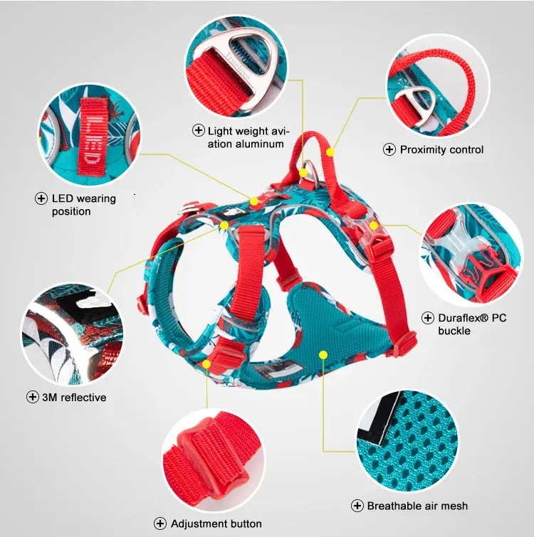 Truelove Pet Camouflage Reflective Dog Harness TLH5653 - Explosion-proof, Upgraded, and Adjustable