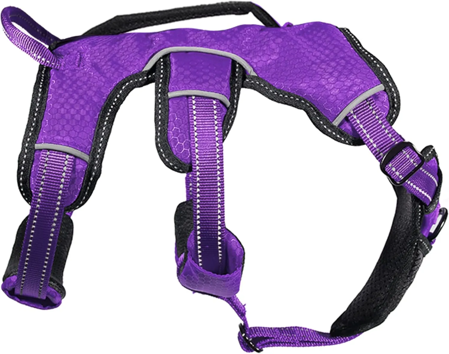 Tuff Pupper Escape Proof No Escape Dog Harness | 5 Point Adjustable Fit Harness for Dogs | Padded Dogs Harnesses | Handle Dog Lift Harnesses