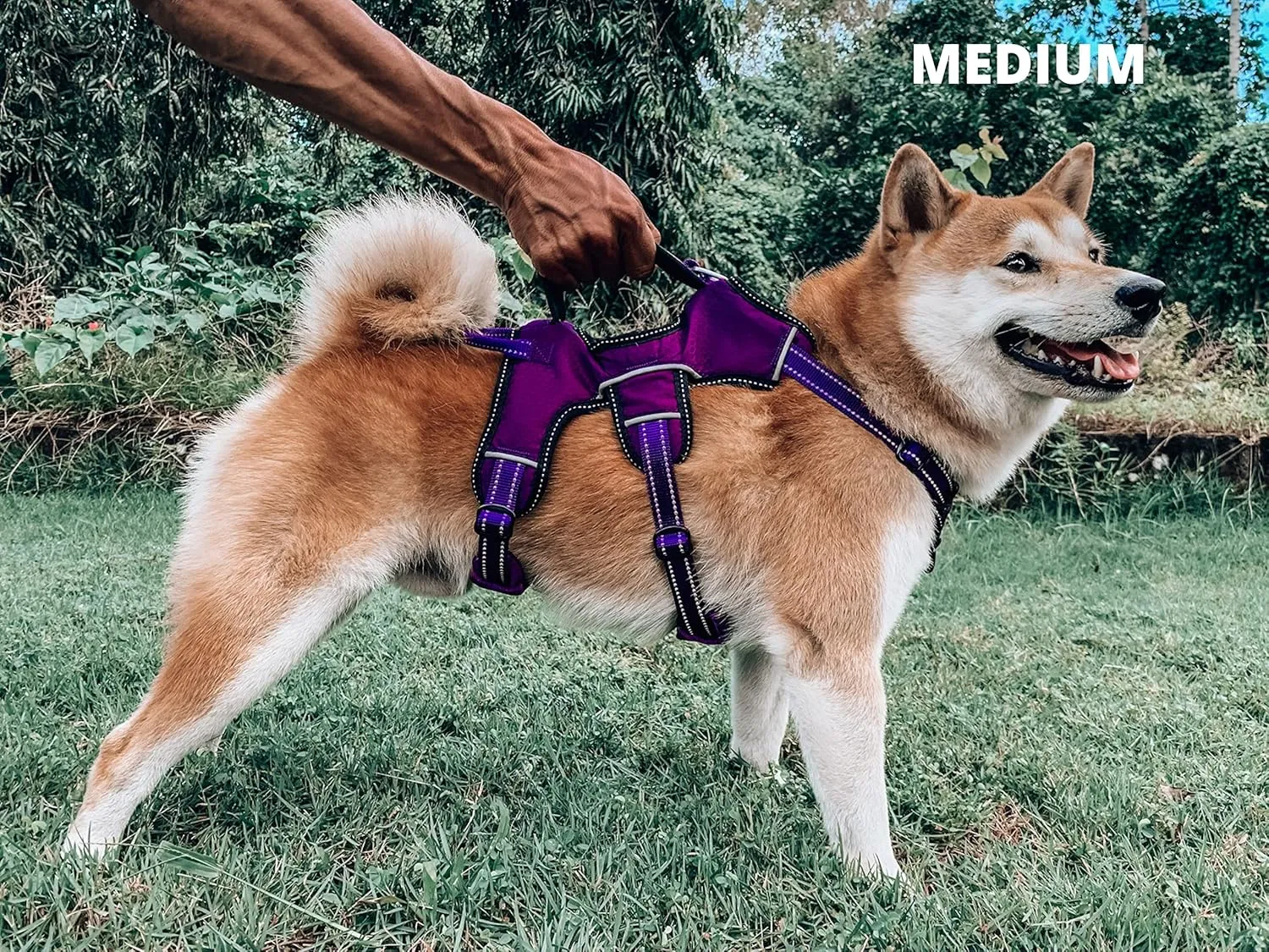 Tuff Pupper Escape Proof No Escape Dog Harness | 5 Point Adjustable Fit Harness for Dogs | Padded Dogs Harnesses | Handle Dog Lift Harnesses