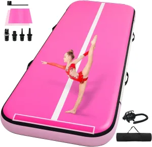 Tumble Track, Inflatable Tumbling Mat,Tumble Track Mats for Gymnastics, and Tumble Track with 8 Inches Thickness for Home, Training, Cheerleading, Yoga, Water with Pump