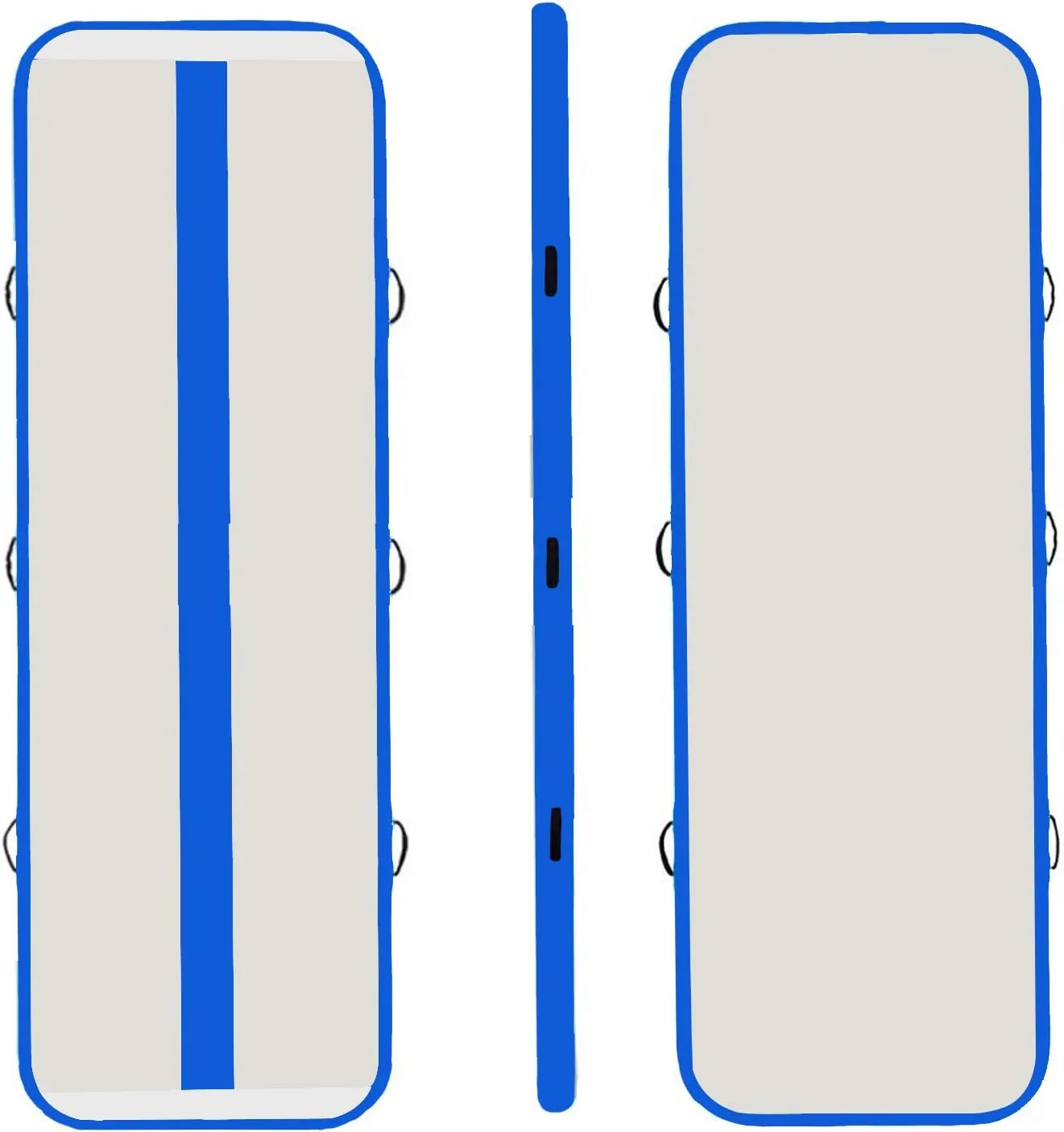 Tuxedo Sailor Inflatable Gymnastics Tumbling Mat Tumble Track 10/13ft 4/6in Thickness Floor Mat With Electric Air Pump for Gymnastics/Training/Home/Cheerleading/Water/Gym/Yoga