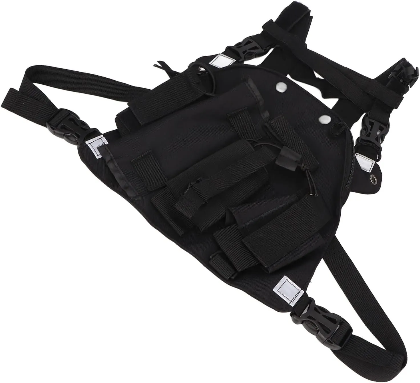 Universal Walkie Talkie Chest Pocket, Adjustable Shoulder Strap Radio Chest Harness Bag, Oxford Cloth for GP340 CP040 BF 5R Walkie Talkie