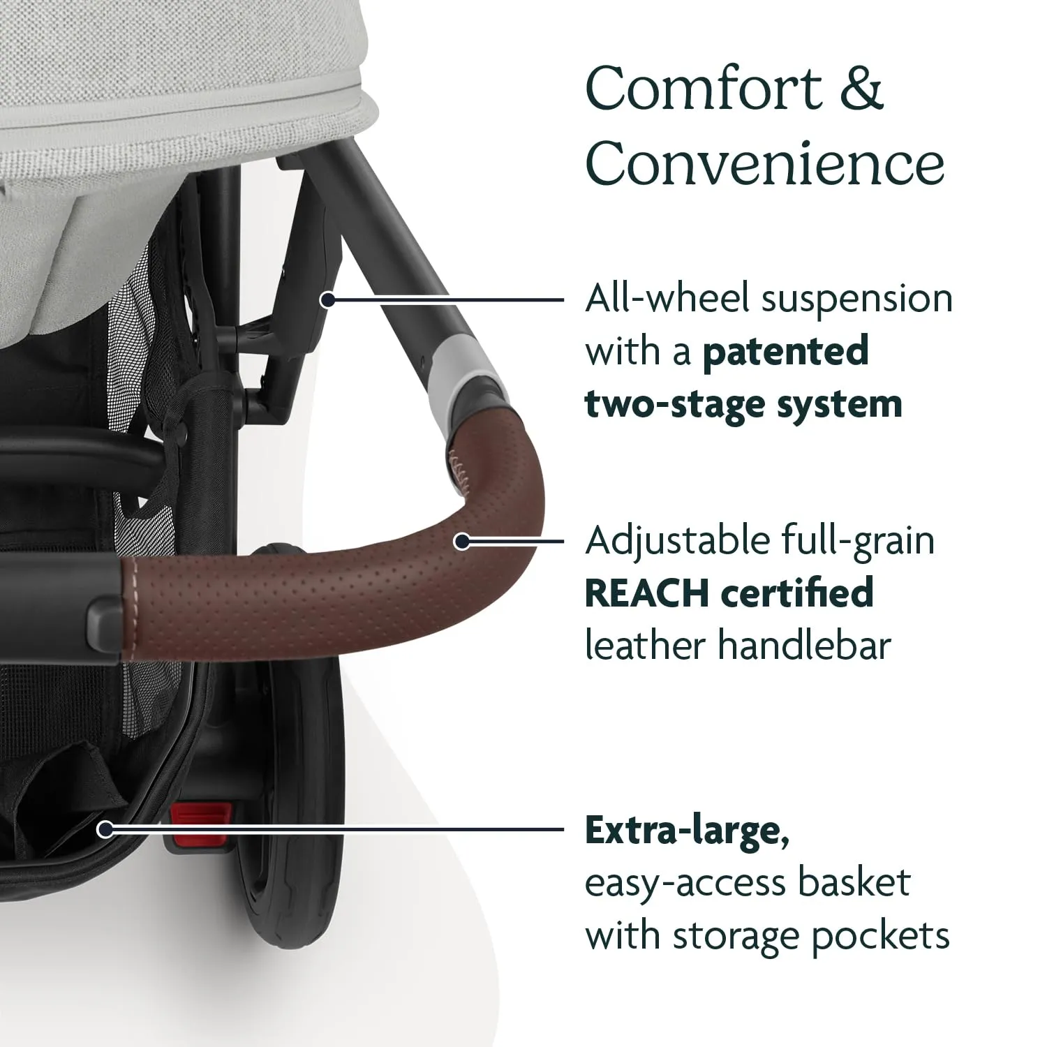 UPPAbaby Travel System, Includes Cruz V2 Stroller   Aria Lightweight Car Seat Combo - Toddler Seat, Rain Shield, Storage Bag, Car Seat, Base   Infant Insert Included – Anthony (White   Grey Chenille)
