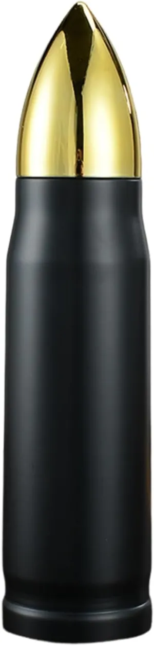 Vacuum Cup Vacuum Flask Stainless Steel Insulated Water Bottle Creative Shape Bpa Leak-Resistant Coffee Tumbler Black 500ML