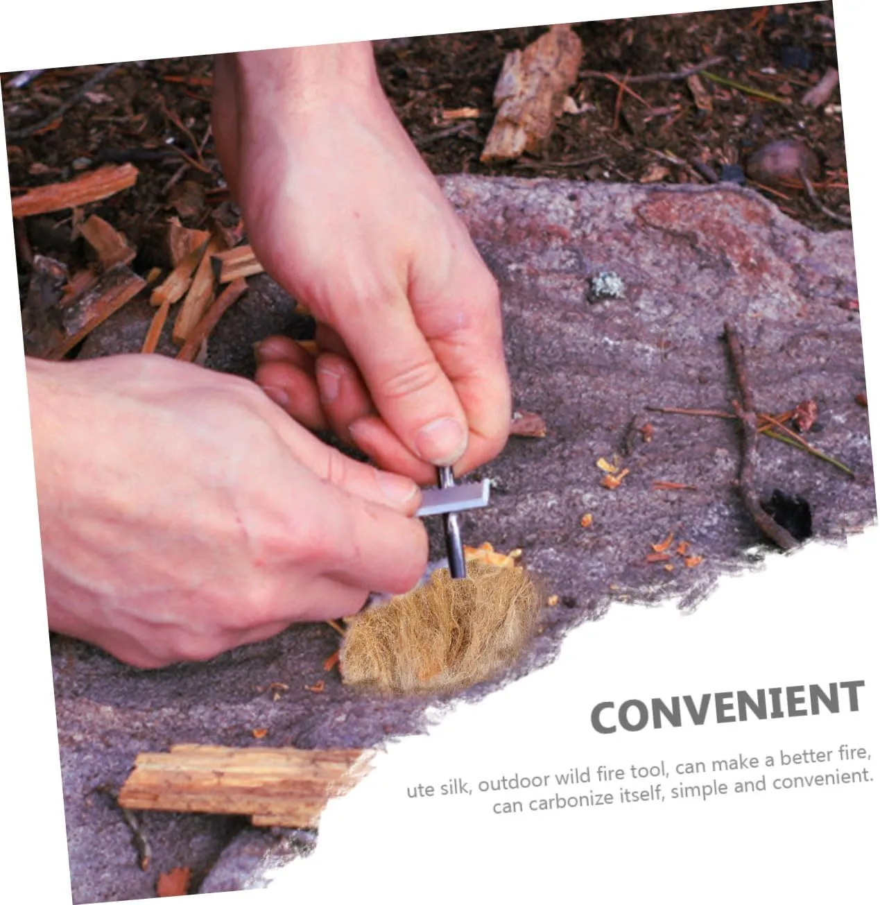 VANZACK 5sets Jute Outdoor Fire Starters Durable Flame Starters for Camping BBQ Grilling Fire Pits Emergency Use Essential Wild Accessory for Outdoor Cooking 3pcs*5