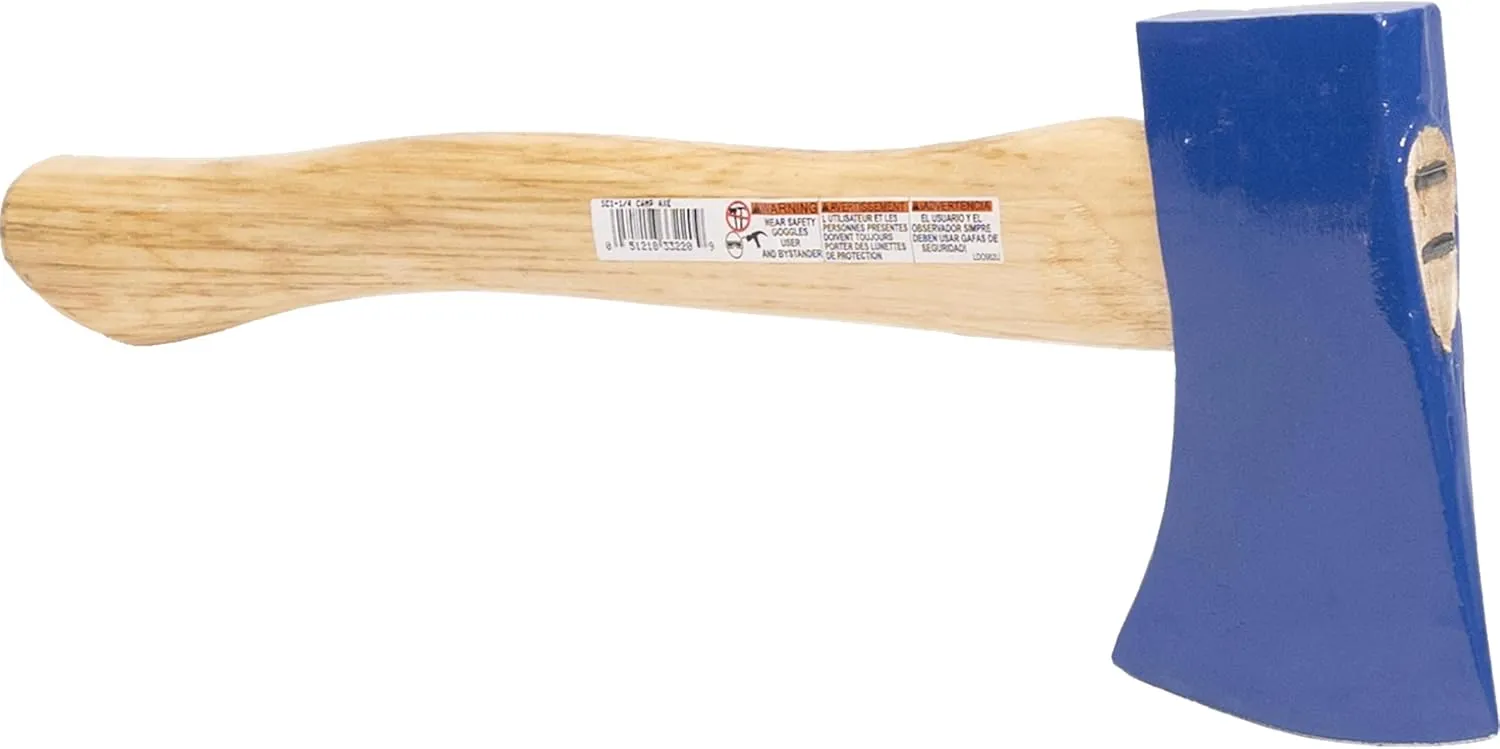 VAUGHAN Hand Camp Axe, Made in The USA, 14 Inch Hickory Handle, VN33220