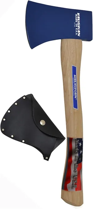 VAUGHAN Hand Camp Axe, Made in The USA, with Sheath, Hickory Handle, VN33224
