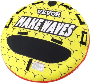 VEVOR Towable Tubes for Boating, 1-2/1-3 Riders, 340-510 lbs, 51.8"-63", Full Nylon Cover, EVA Grab Handles