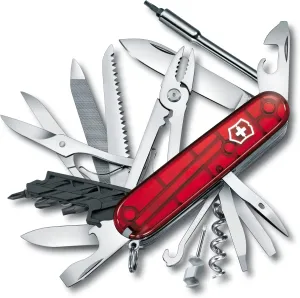 Victorinox CyberTool M in red transparent - 32 functions - Medium Pocket Knife with Fold-Out Bit Case