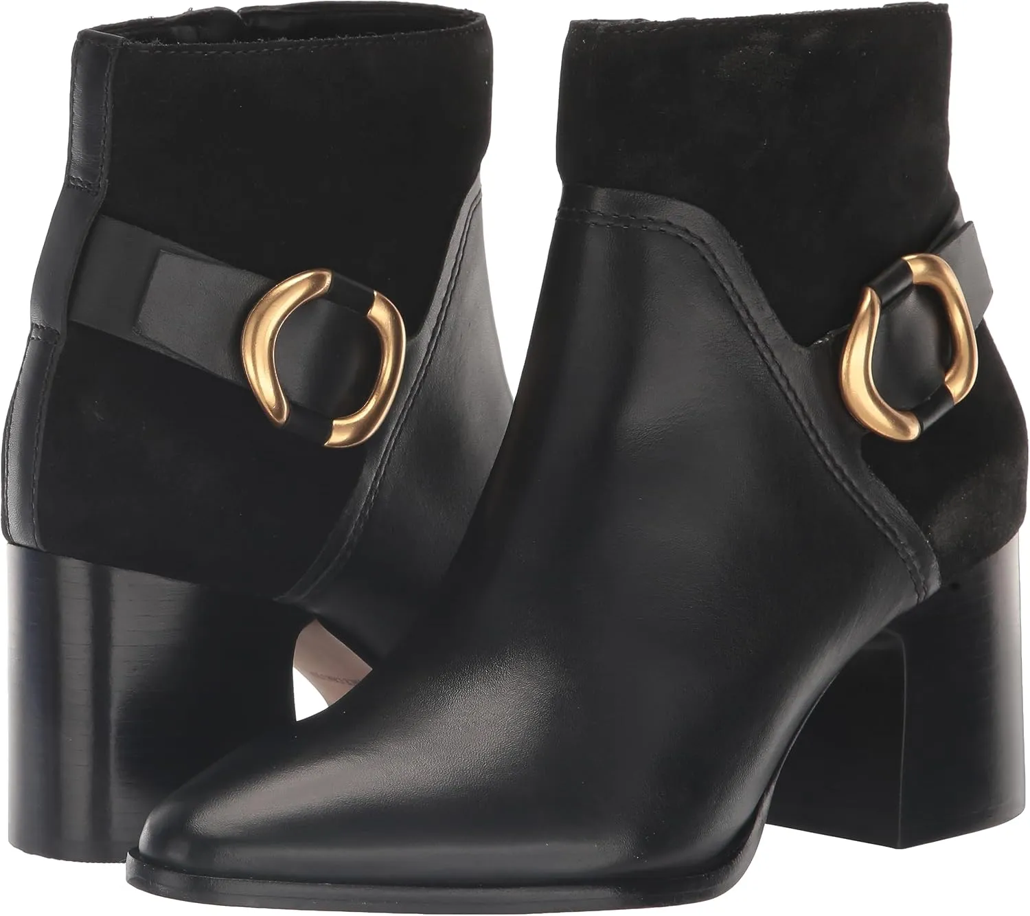 Vince Camuto Women's Evelanna Stacked Heel Bootie Ankle Boot