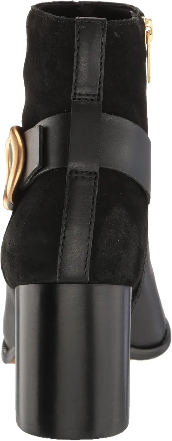Vince Camuto Women's Evelanna Stacked Heel Bootie Ankle Boot