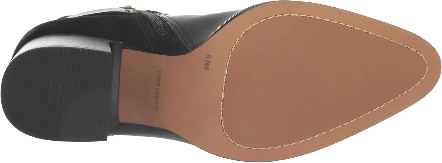 Vince Camuto Women's Evelanna Stacked Heel Bootie Ankle Boot