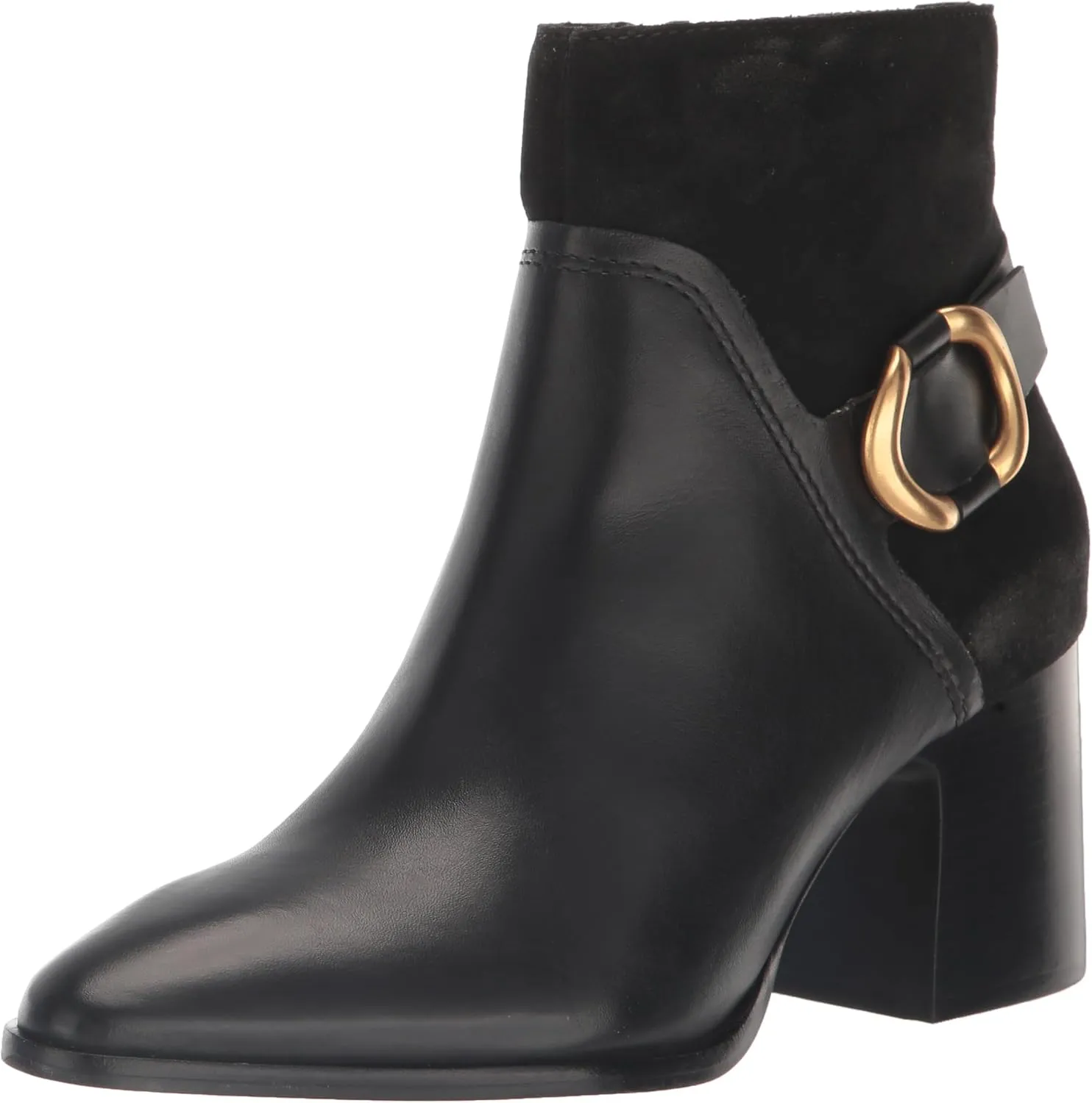 Vince Camuto Women's Evelanna Stacked Heel Bootie Ankle Boot