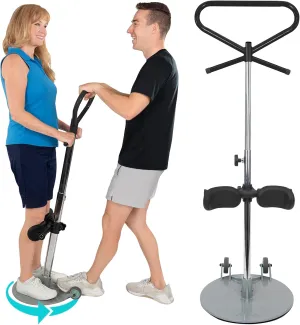 Vive Patient Turner - Turn Transfer Aid for Elderly - Mobility Sit to Stand Device for Transferring from Bed, Seat & Wheelchair - Pivot Disc 360 Degree Rotation w/Handle - Standing Aids & Supports