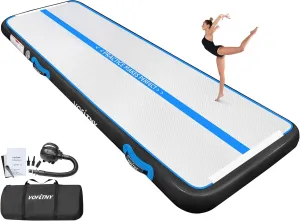 VOFiTNY All Purpose Gymnastics Mat 6.6/10/13/16/20 ft Sturdy Inflatable Tumble Track for Home/Gym